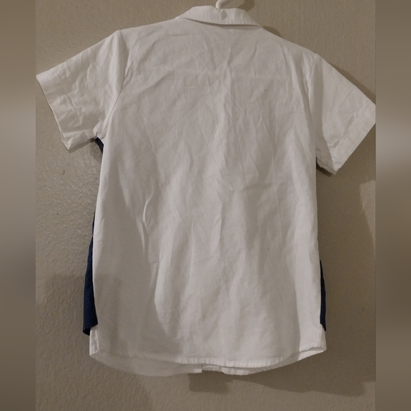 2 piece pinstripe shorts set with removable bow tie - Picture 7 of 9